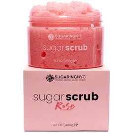 Sugaring NYC Moisturizing and Exfoliating Signature Body Scrub - Silky Smooth Skin and Ingrown Hair Prevention (Bulgarian Rose)
