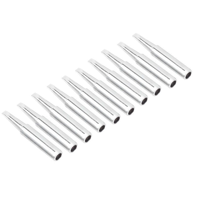 10Pcs Solder Iron Tip Brass Internal Heating Lead Free Soldering