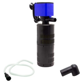 Aquarium Pump 320 GPH Submersible Water Pump for Fish Tank, Hydroponics, Pond, Fountain – Quiet 20W Powerhead with 3-in-1 Filtration, Circulation & Oxygenation - 1 Pack