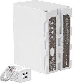 VILTROX NP-F970 Battery 7.4V 6600mAh 48.84Wh, NP F970 Battery for Sony Camcorder for Ring Light and Video Light