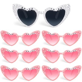 Suwaoo 7PCS Bachelorette Sunglasses for Bride to Be, Bride Glasses for Bridal Shower, Bride to Be Gift, Bachelorette Accessories Party Favors