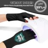Guantes Para Manicure Protección Contra Uv (1 Par) Negro