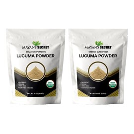 Lucuma Powder Organic Raw – Non-GMO & Nutrient-Dense Superfood | Certified Organic Lucuma Powder for Smoothies, Baking & Desserts – Natural Sweetener (1 Pound (Pack of 2))