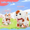 Hopearl Walking Cow Interactive Electronic Pet Plush Diary Cattle Toy