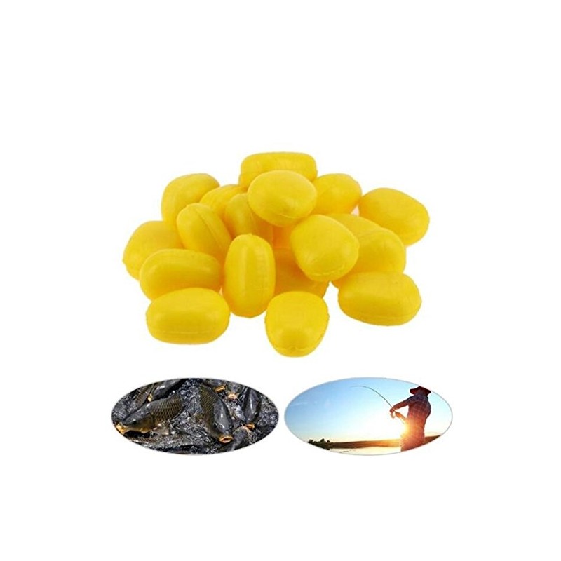 Daiilg 50pcs Carp Fishing Corn Floating Artificial Bait Maize Floating