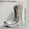 Handcrafted Disco Cowboy Boot Vase, Ceramic & Santiago Disco Ball