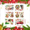 Geyoga 98 Pcs 6 Sheets Christmas Cat Window Clings Sticker