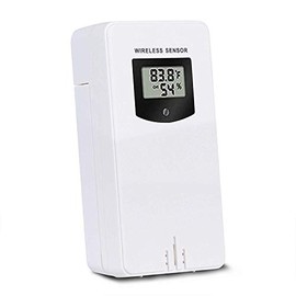 Newentor Outdoor Sensor for Weather Station Wireless Sensor Outdoor Thermometer Hygrometer Only Compatible with Weather Station FJ3378 & FJ3883B, White (Outdoor Sensor Only)