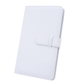 Photo Album for 3 Inch Film, Album with 108 Pockets for Fuji Film 12 11, PU Leather Photo Book, Photo Card Folder with Lock (White)