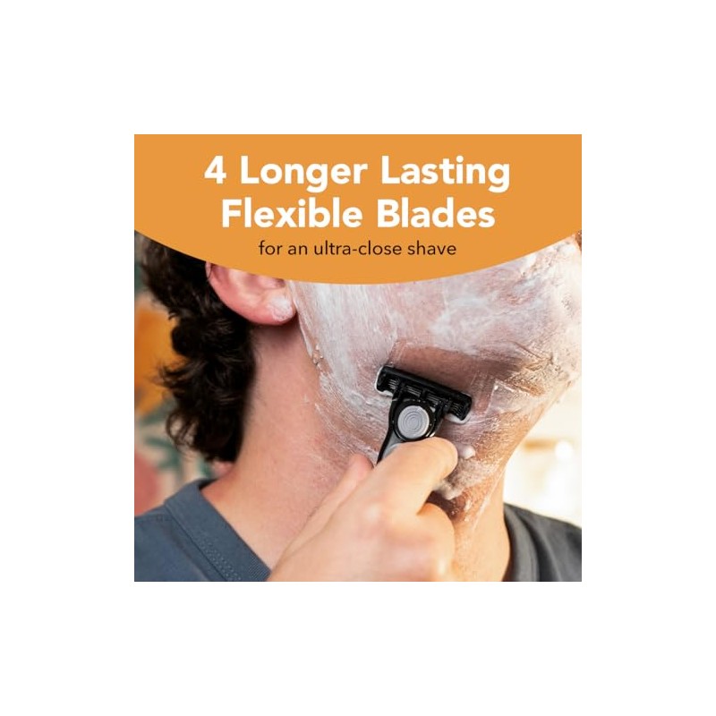 BIC Hybrid 4 Flex Men's Disposable Razor, 1 Handle, 4