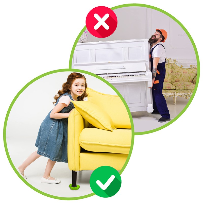 Heavy Duty Furniture 4 Sliders for Easy and Safe Moving,