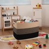 OIAHOMY 108L Super Large Blanket Basket, 25”x16”x16” Rectangle Woven Baskets