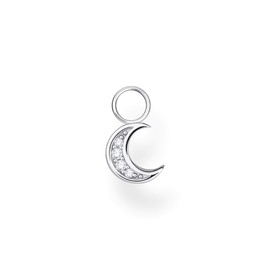 Thomas Sabo Single Earring Pendant Moon 925 Sterling Silver EP003, Sterling Silver, Not applicable