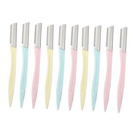 minkissy 10pcs Portable Eyebrow Razor Set Stainless Steel Shaper Trimmer Makeup Beauty Tools Eyebrow Cutter Kit