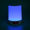 Bluetooth Speaker Alarm Clock Colorful Night Light Touch Control LED