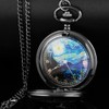 Tiong Van Gogh Starry Night Moon Hollow Black Case Quartz
