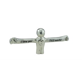 Pirantin I Love You This Much Figure - 4th Anniversary Unique Gift for Husband or Wife (ilytm04)