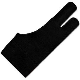XPPen Artist Drawing Glove 2-Fingers Glove for Graphics Drawing Tablet Suitable for Right Hand and Left Hand (Size M) Black - Color: S
