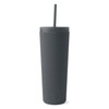 Simple Modern Plastic Matte Studded Tumbler with Lid and Straw