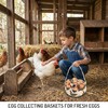2 Pcs Egg Basket for Gathering Fresh Eggs, Mini Canvas