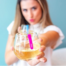 Capabunga GlassWhere Reusable Silicone Stemless Glass Identifiers with Slogans, Assorted Bright Colors Collection