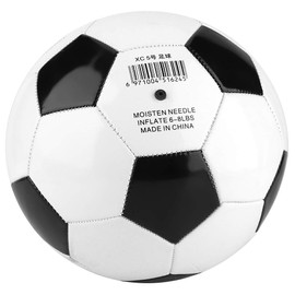 VGEBY Pelota de fútbol, Entrenamiento de fútbol, tamaño 5, Negro, Blanco, Entrenamiento, fútbol, balones de fútbol, niños, Equipo de Estudiantes, Partido, Pelota Suministros