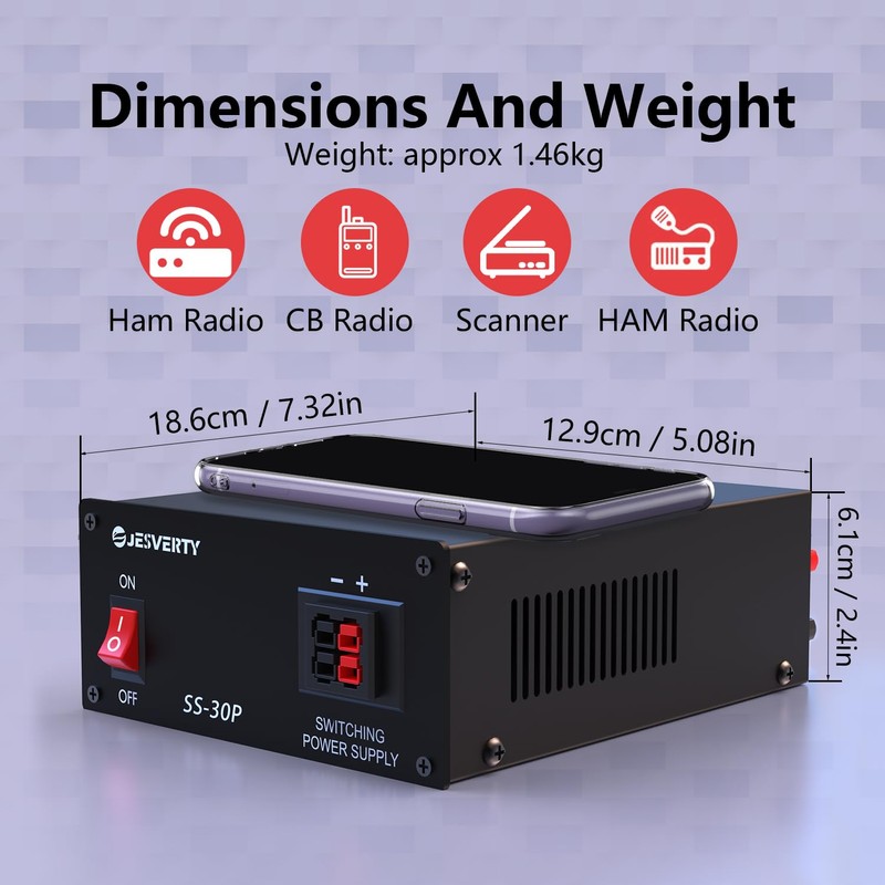 SS-30P 30Amps DC Regulated Universal Compact Bench Power Supply, AC-to-DC