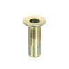 uxcell Multi-Grip Rivet-Nut, M6 Pre-Bulbed Shank Carbon Steel Color-Zinc-Plated Flat