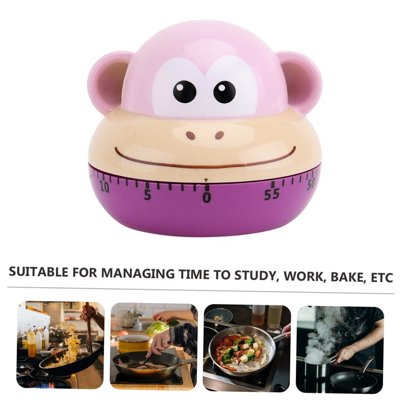 ABOOFAN 1Pc Cartoon Animal Kitchen Timer Practical Reminder for Cooking