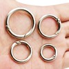 Maydahui 20PCS Spring O Ring Zinc Alloy Spring Clip 4