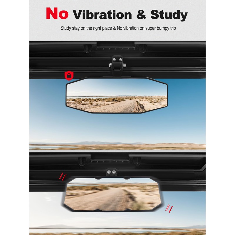 ZIDIYORUO UTV Rear View Mirror Compatible with Polaris Ranger Accessories