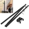 Camping Lantern Stand Aluminum Alloy Foldable Single Hook Lamp Pole