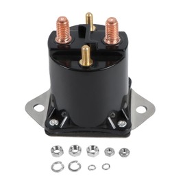 Worldthump Cab Solenoid Switch, 107655C1 537067R2 A77311 HH107655P 1pc 12V 3-Terminal Cab Solenoid Replacement for Case IH Tractor 1066 1086 1466 1468 1486 1586 1420 1440