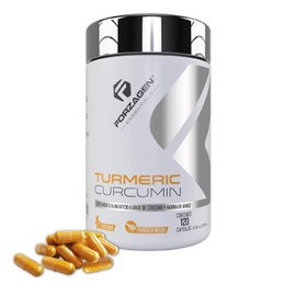 FORZAGEN Essentials | Turmeric Curcumin - 120 Capsulas **Más contenido** | Raíz de Cúrcuma Importada | 400 mg | Con Pimienta Negra | Excelente Antioxidante y Antiinflamatorio | Soporte para Articulaciones | Mejora el Sistema Digestivo | Suplemento Natura