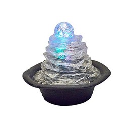 Ore International FT-1220 7.5" Rock Climb Ice Table Fountain W/Multi Lights, Unknown