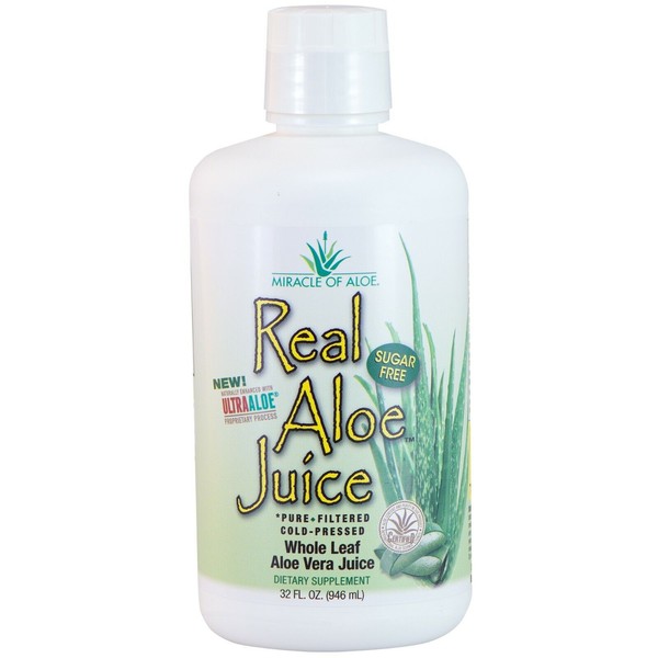 Real Aloe Juice from Aloe Vera 100% Purified & Filtered (1 Quart)