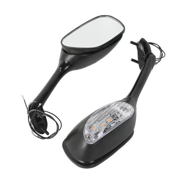 TCMT Rear View Mirrors w/ LED Turn Signals Fit For