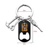 Comelodiant Dad Keychain Father's Day Gifts from Daughter Son-If Dad