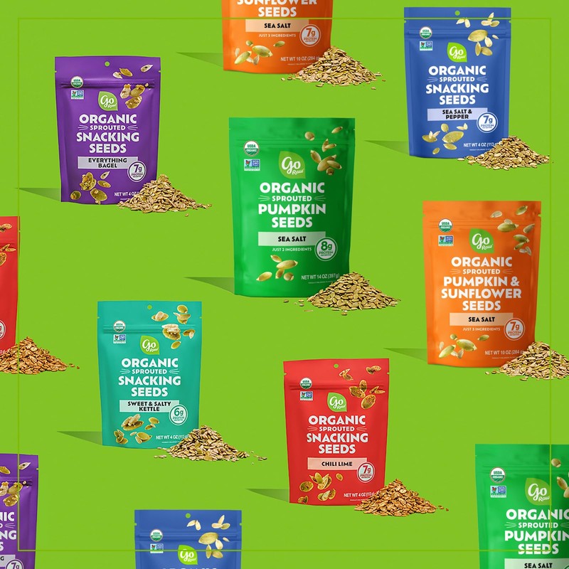 Go Raw Organic Sprouted Garlic Thyme Salad Toppers, 4 oz,