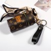 DGHYDZ Genuine Leather Keychain Strap for Car Home Key Ring