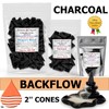 2'' Peppermint Backflow Charcoal Incense Cones (Approx. 45-50)