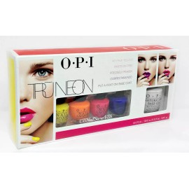 OPI Nail Lacquer TRUNEON - MINI Pack 4 Colors 3.75ml + Put a Coat On! 15mL DDA26