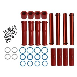 BST BSSP BST BSSP Adjustable Pushrods Cover Kit Compatible with 99-17 Harley Twin Cam Models FLST FXST 1999-2017 Adj. Complete Push Rod Cover Installation Red