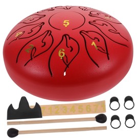 Levemolo Creative Portable Steel Tongue Drum Kit Ethereal Percussion Instrument for Adults for Music Education Meditation and Stress Relief