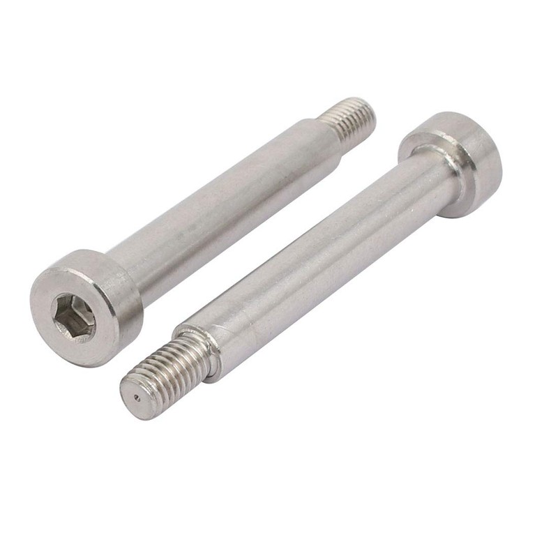 sourcing map 304 Stainless Steel Hexagonal Shoulder Bolts 10 mm