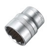 sourcing map 1/2" Drive by 27mm 12-Point Shallow Socket 42mm