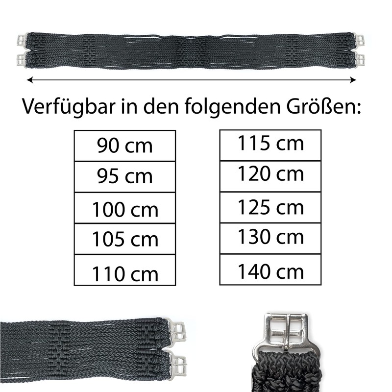Horse Cord Strap, Saddle Girth Size 90 cm - 140