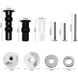 CENPEK Toilet Seat Screws Fixing Screws Tightening Kit Hinge Expansion Screw Hardware Fix Accessories Used to Secure Toilet Seat on Toilet Bowl