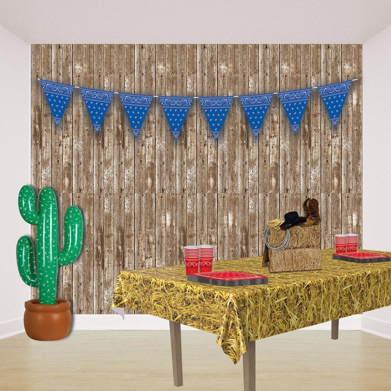 A Beistle Creation S57350AZ3 Beistle Western centerpieces, Paper, Multicolor