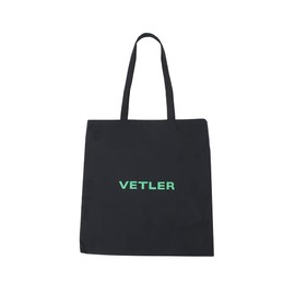 VETLER Eco Bag, Tote Bag, Colorful, Lightweight, Shoulder Hanging, Compact, Thin, Grocery Bag, Foldable, Fashionable, Convenient Store Bag, Marche Bag, Black